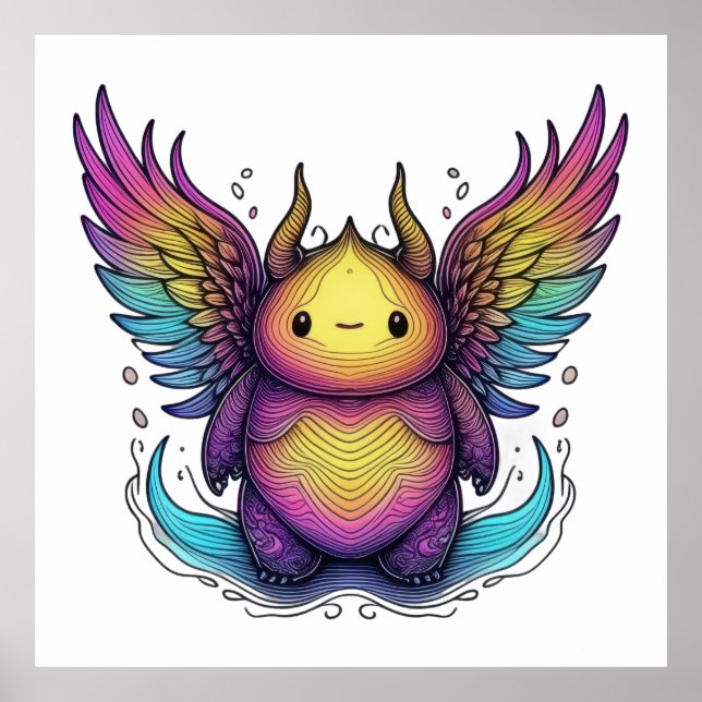 Radiant Winged Creature Poster (Framsidan)