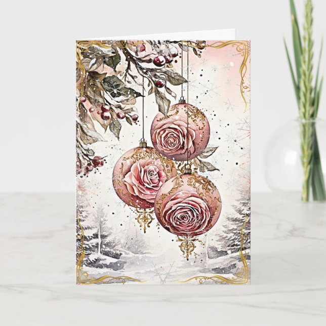 Radiant Yuletide Blessings Kort (Framsida)