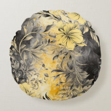 Radianta blodkroppar: Gult och svart Blommigt