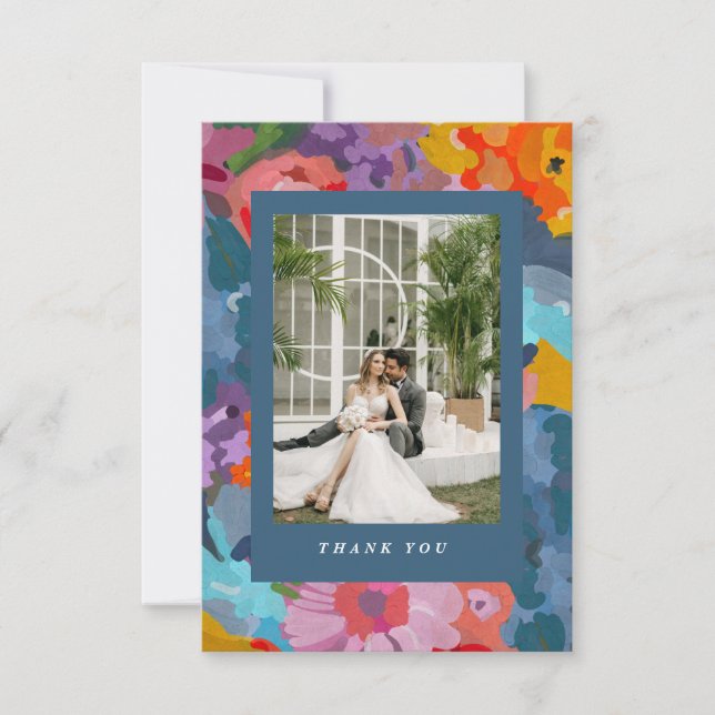 Radianta Blommar Tack Kort (Framsida)