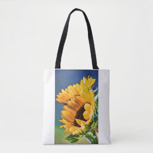 Radianta solblommor tygkasse