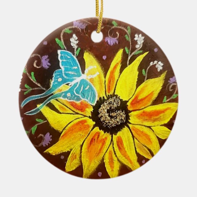 Radiate Ceramic Round Ornament (Framsidan)