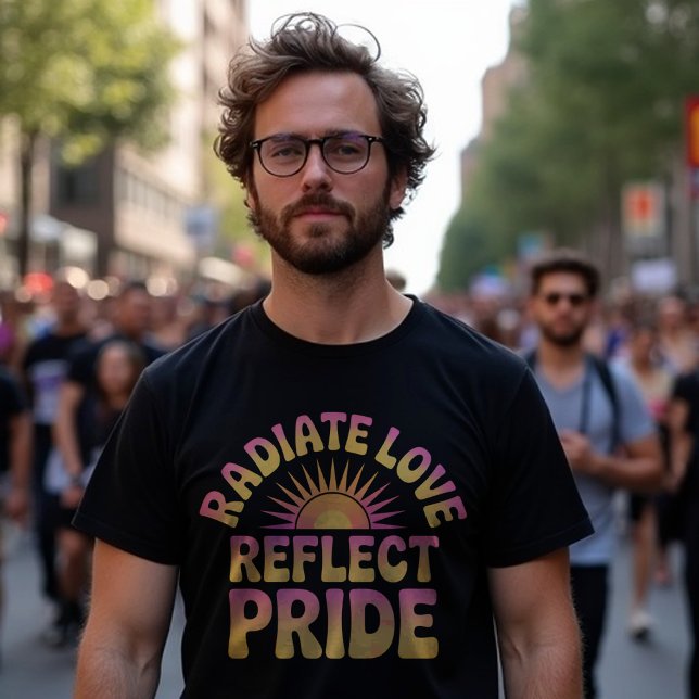 Radiate Kärlek reflexect Pride LGBTQ+ T-Shirt (Skapare uppladdad)