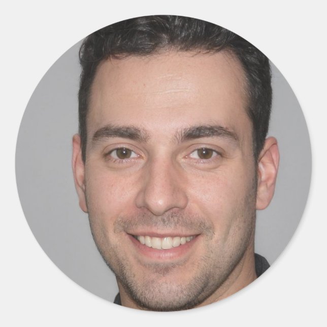 Radiate Kärlek Runt Klistermärke (Framsida)