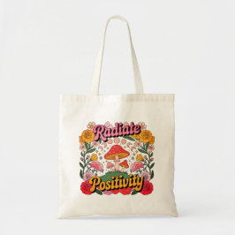 Radiate Positivity Retro 70’s Groovy Tote Bag Tygkasse