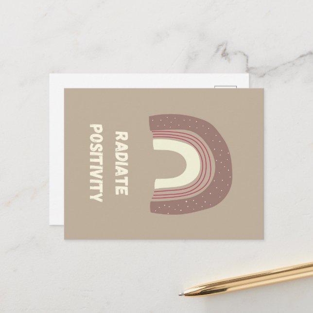 Radiate Positivity Vykort (Fram/Back In Situ)