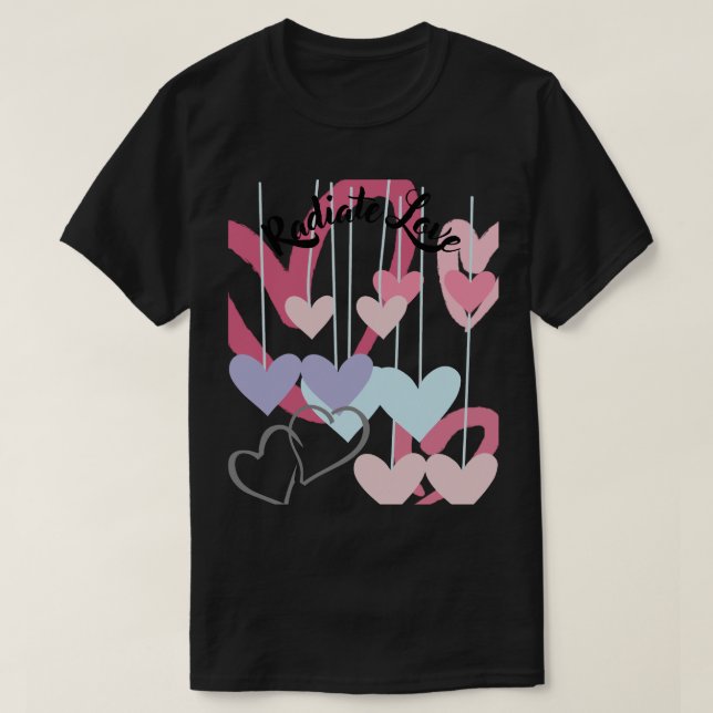 Radiateur Love - Quirky Hearts T-Shirt (Design framsida)