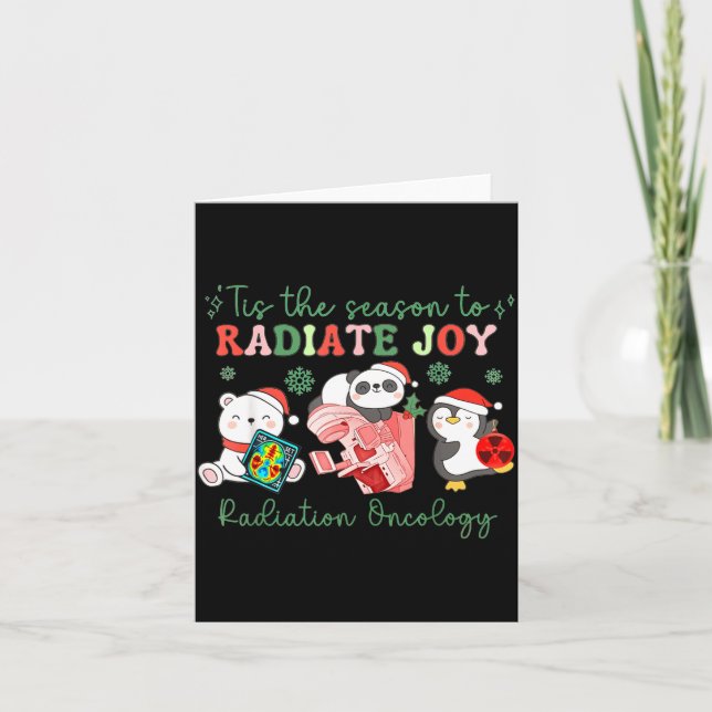Radiation Therapy Christmas Radiation Therapy Radi Kort (Framsida)