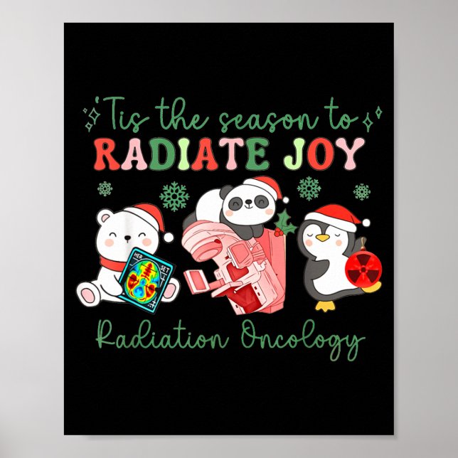 Radiation Therapy Christmas Radiation Therapy Radi Poster (Framsidan)