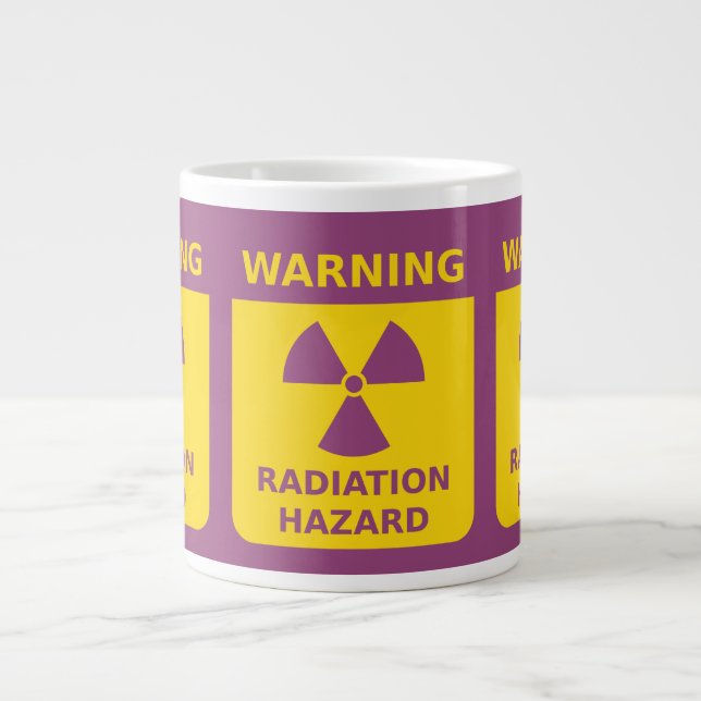 Radiation Warning Jumbo Mugg (Framsidan)