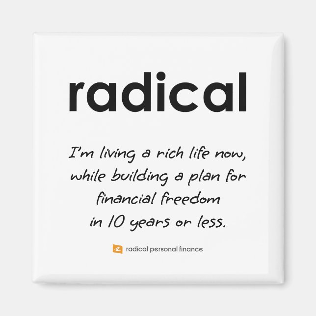 Radical 2 Inch Square Magnet (Framsidan)