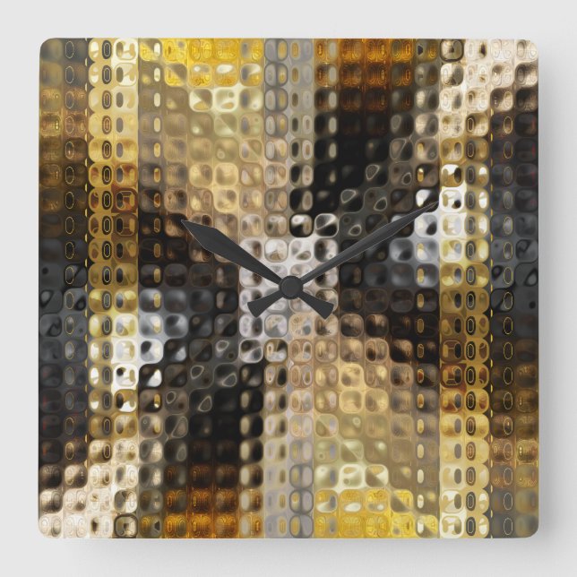 Radical Art 12 Wall Clock Fyrkantig Klocka (Framsida)