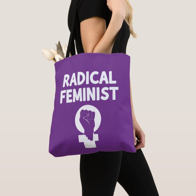 Radical Feminist Tygkasse (Närbild)
