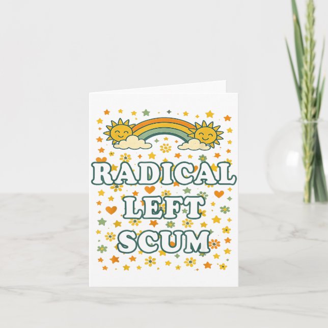 Radical Left S Funny Sarcastic Quote  Kort (Framsida)