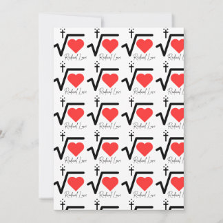 Radical Love tryckta inbjudningar och tackkort