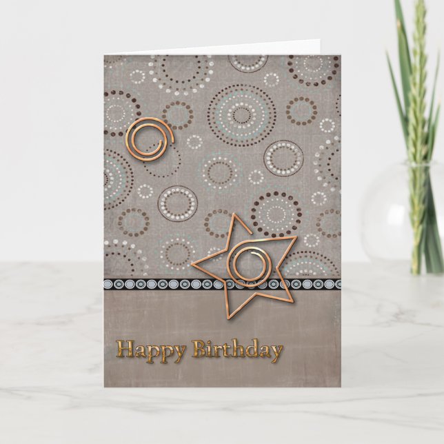 Radical Radial Birthday Kort (Framsida)
