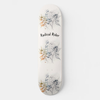 Radical Rider, Berries Abstrakt, Minimalist Mini Skateboard Bräda 18,5 Cm