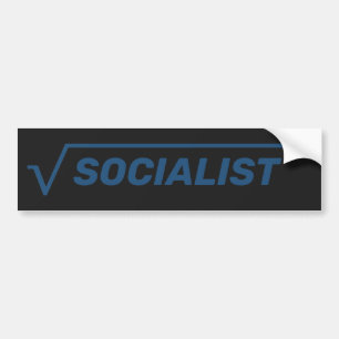 "Radical Socialist" Bumper Sticker Bildekal