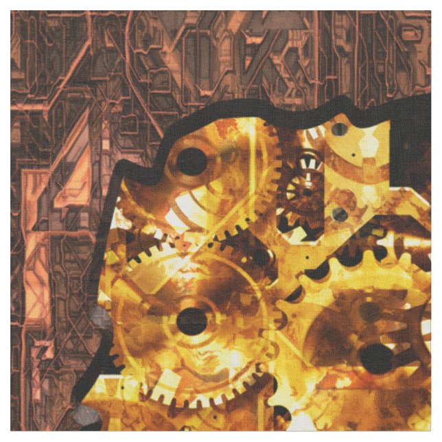 Radical Steampunk 7 Anpassningsbar Tyg (Närbild)