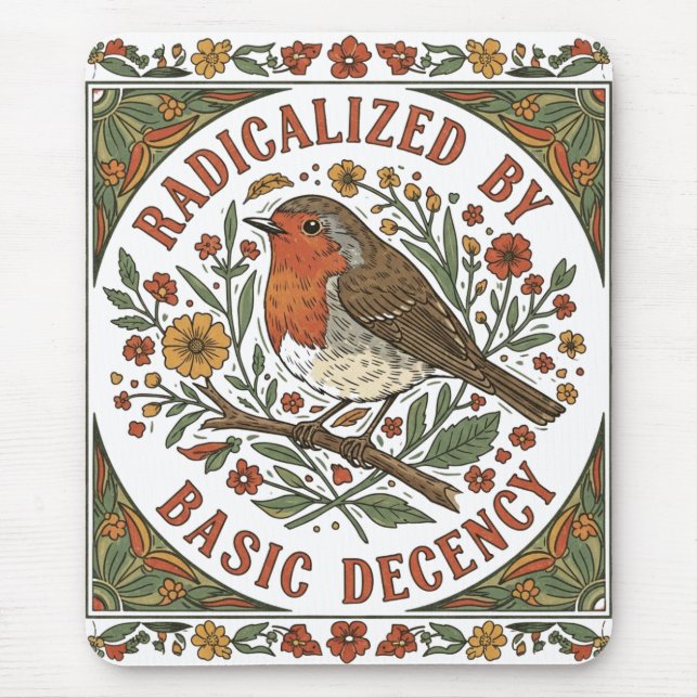 Radicalized by Basic Decency Bird Illustration  Musmatta (Framsidan)