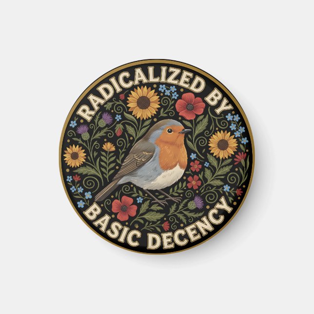 Radicalized by Basic Decency Birds lovers Magnet (Framsidan)