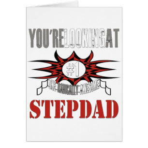 Radically enorm Stepdad Hälsningskort