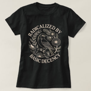 Radicated by Basic Decency Bird Shirt T