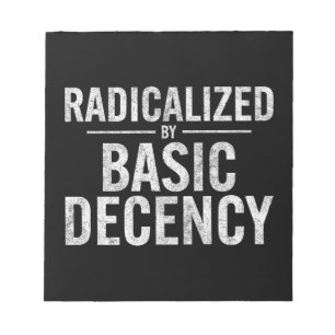 Radicated by Basic Decency Funny Anteckningsblock