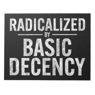 Radicated by Basic Decency Funny Anteckningsblock