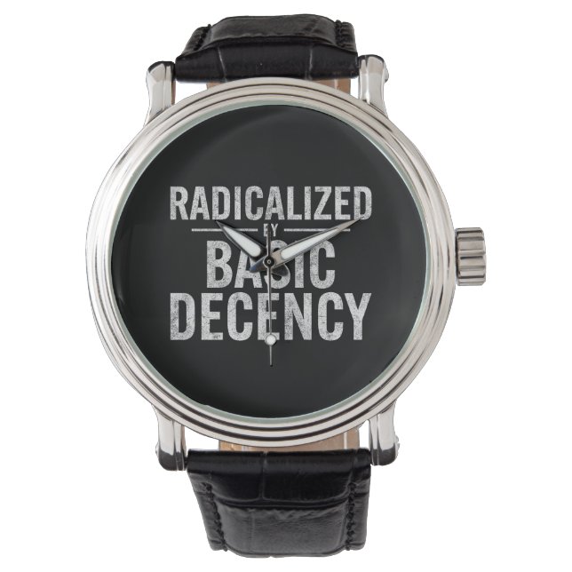 Radicated by Basic Decency Funny Armbandsur (Framsida)