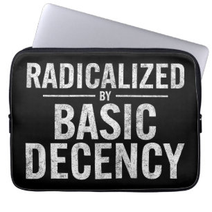 Radicated by Basic Decency Funny Laptop Fodral