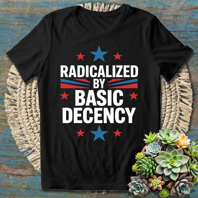 Radicated by Basic Decency T Shirt (Skapare uppladdad)