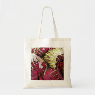 Radicchio Print Canvas Tote Bag Tygkasse