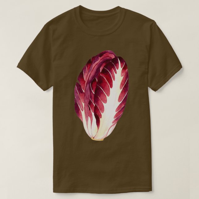 Radicchio Watercolor Vegetables T Shirt (Design framsida)