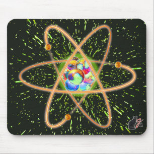 Radiell atommusknapp musmatta