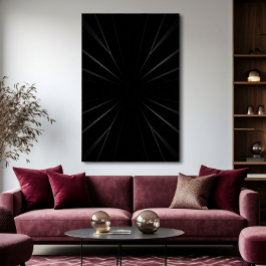 Radiell Mörk Abstrakt Poster