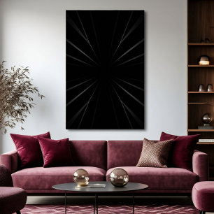 Radiell Mörk Abstrakt Poster