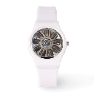 Radiell motorklocka armbandsur