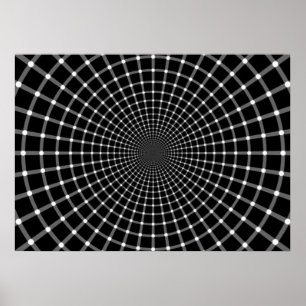 Radiell optisk Illusion Poster