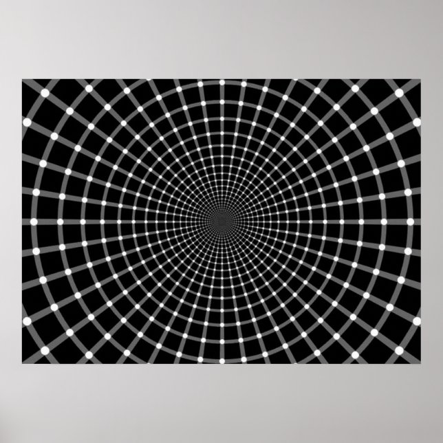 Radiell optisk Illusion Poster (Framsidan)