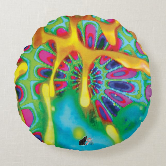 Radiell Rapture Rund Kudde (Framsidan)