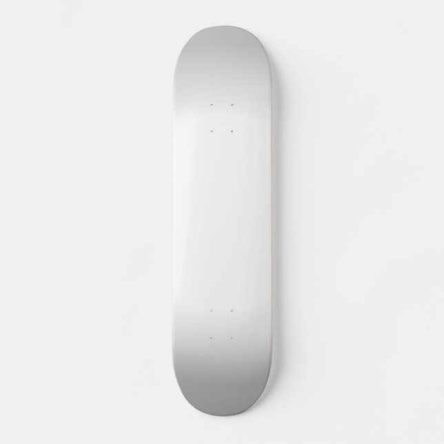Radiella silver & vit bleknar skateboard bräda 21,5 cm (Framsida)
