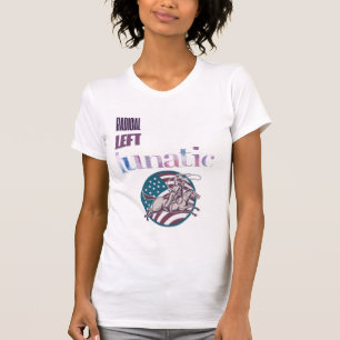 Radiellt Lämnat flytande vattenfärg T Shirt