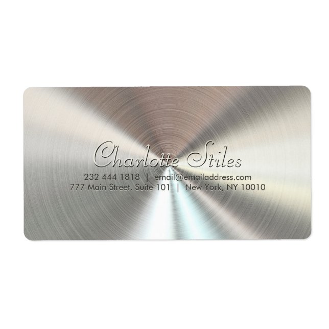 Radiellt metallutseende för personlig - Krom Fraktsedel (Framsidan)