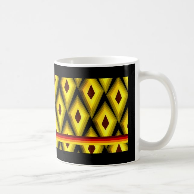 Radiellt mönster kaffemugg (Höger)
