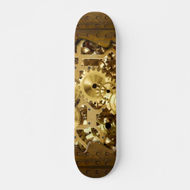 Radiellt Steampunk 3 Skateboard (Framsida)