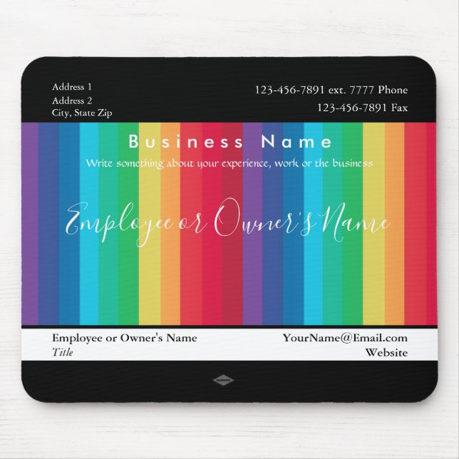 Radient Färg Gift Promo Mousepad Musmatta (Framsidan)