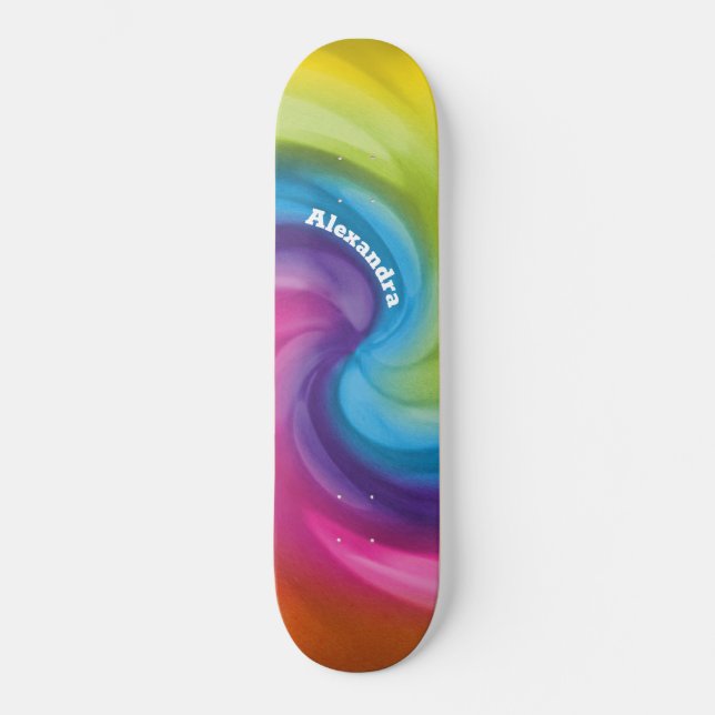 Radienta övertoningar mini skateboard bräda 18,5 cm (Framsida)