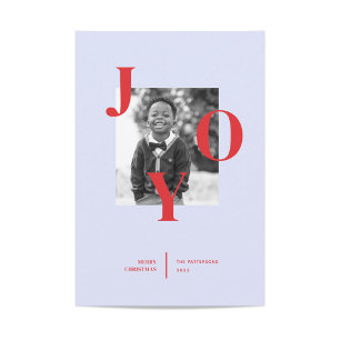 Radiera joy-Helgdag-fotokort Julkort