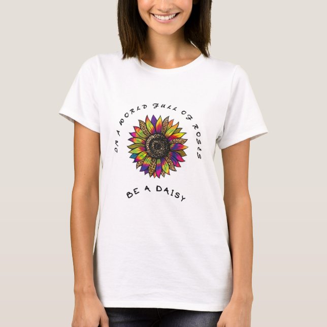 Radiera som solrossen t shirt (Framsida)